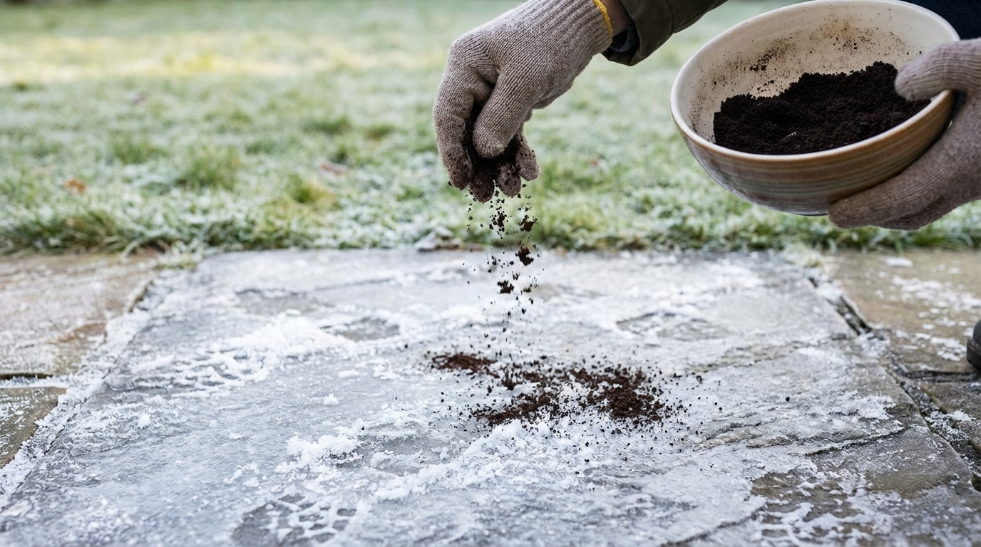 découvrez deux ingrédients naturels efficaces contre le verglas qui protègent votre pelouse tout en évitant les chutes. une alternative écologique au sel pour un hiver sans danger.