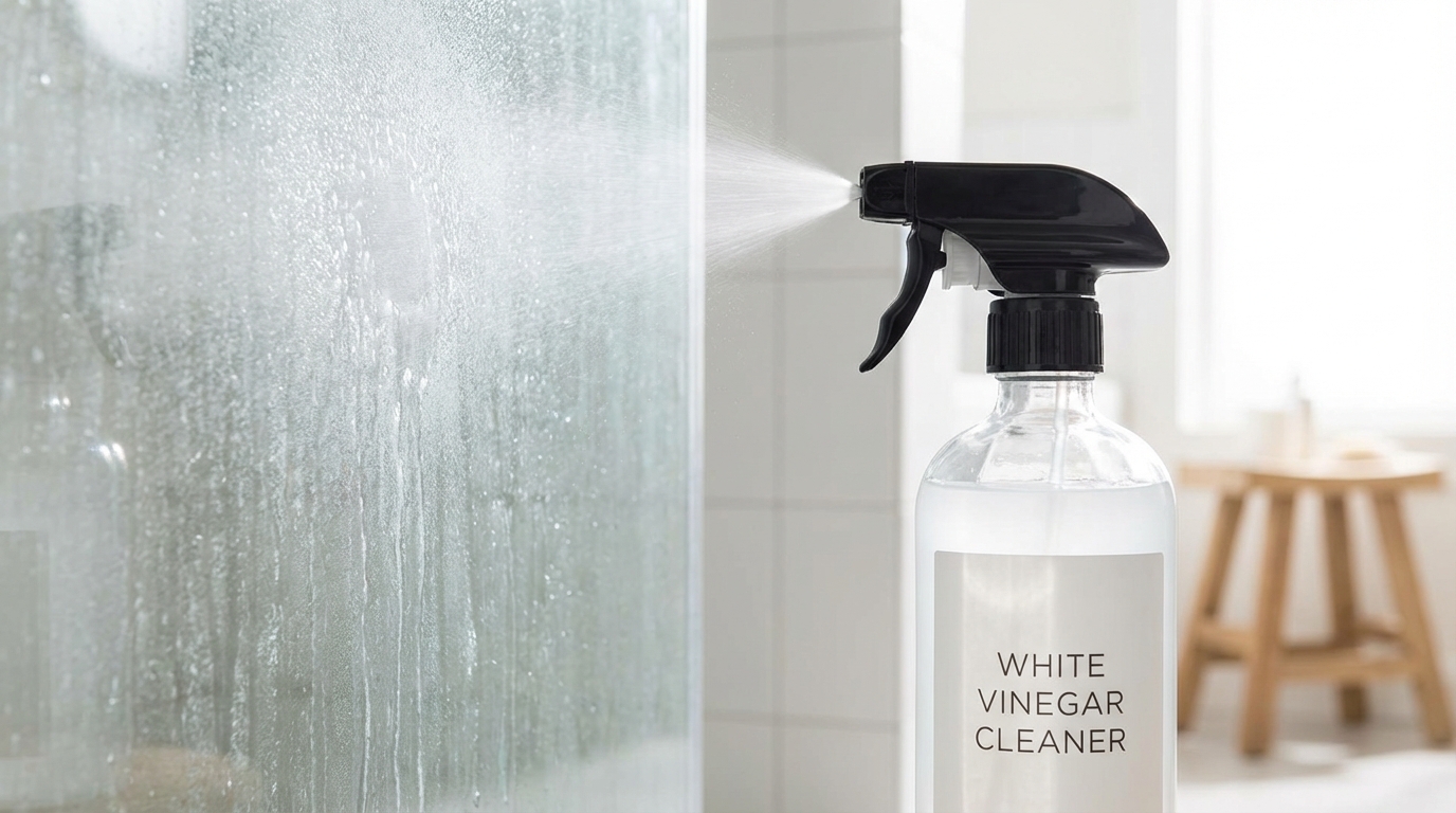 découvrez comment le mélange de bicarbonate de soude et de vinaigre blanc nettoie efficacement les parois de douche très sales, pour une salle de bain propre et éclatante.