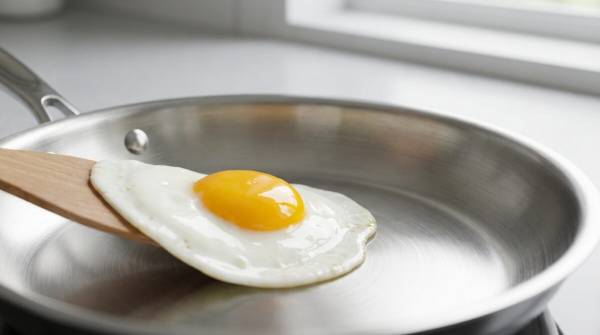 découvrez l'astuce d'un chef japonais pour faire glisser les œufs sans effort de la poêle, sans utiliser les huiles de friture traditionnelles.