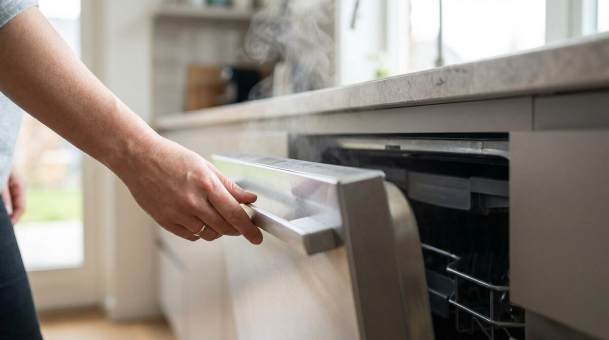 découvrez pourquoi il est recommandé d'attendre 30 à 60 minutes après le signal de fin de cycle du lave-vaisselle avant de l'ouvrir et quelles sont les meilleures pratiques à adopter pour un lavage optimal.